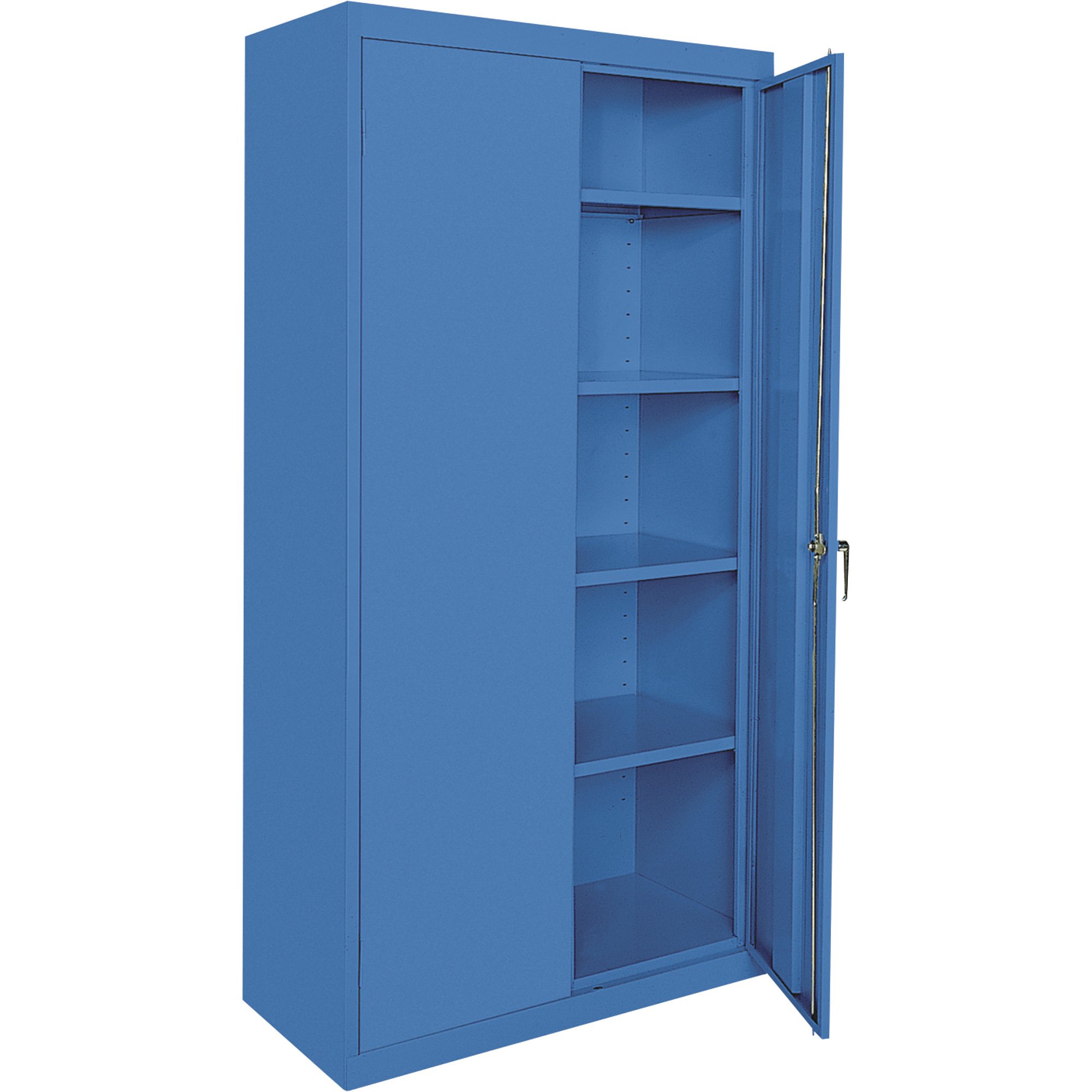 Sandusky Lee Commercial Grade All Welded Steel Cabinet — 36in.W x 18in.D x 72in.H, Blue, Model# CA41361872-06